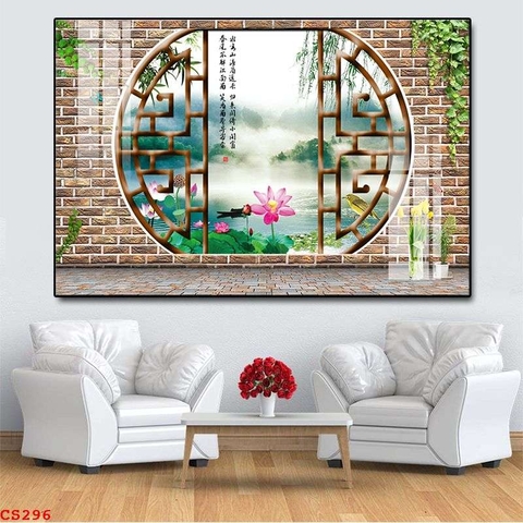 Tranh Cửa Sổ 3D Đẹp | Tranh Ngọc Việt - Đắk Lắk | Tranh Ngọc Việt - Xưởng Tranh Đẹp Buôn Ma Thuột (BMT) DakLak