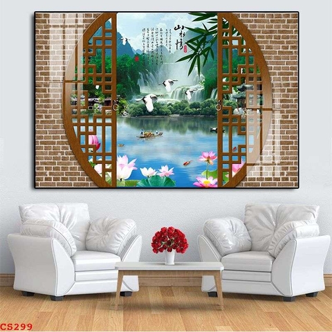 Tranh Cửa Sổ 3D Đẹp | Tranh Ngọc Việt - Đắk Lắk | Tranh Ngọc Việt - Xưởng Tranh Đẹp Buôn Ma Thuột (BMT) DakLak
