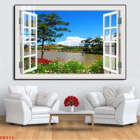 Tranh Cửa Sổ 3D Đẹp | Tranh Ngọc Việt - Đắk Lắk | Tranh Ngọc Việt - Xưởng Tranh Đẹp Buôn Ma Thuột (BMT) DakLak