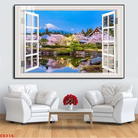 Tranh Cửa Sổ 3D Đẹp | Tranh Ngọc Việt - Đắk Lắk | Tranh Ngọc Việt - Xưởng Tranh Đẹp Buôn Ma Thuột (BMT) DakLak