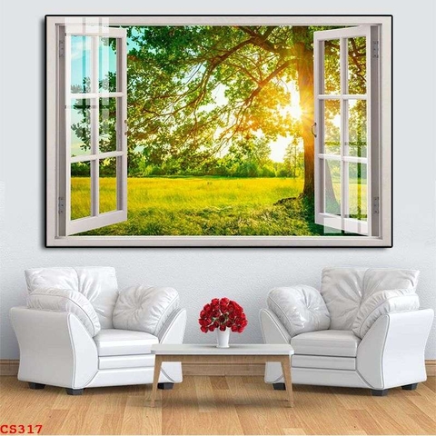 Tranh Cửa Sổ 3D Đẹp | Tranh Ngọc Việt - Đắk Lắk | Tranh Ngọc Việt - Xưởng Tranh Đẹp Buôn Ma Thuột (BMT) DakLak