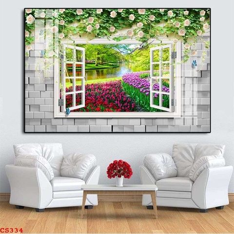 Tranh Cửa Sổ 3D Đẹp | Tranh Ngọc Việt - Đắk Lắk | Tranh Ngọc Việt - Xưởng Tranh Đẹp Buôn Ma Thuột (BMT) DakLak