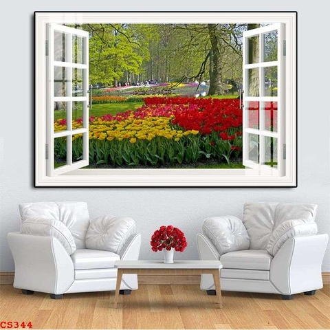Tranh Cửa Sổ 3D Đẹp | Tranh Ngọc Việt - Đắk Lắk | Tranh Ngọc Việt - Xưởng Tranh Đẹp Buôn Ma Thuột (BMT) DakLak