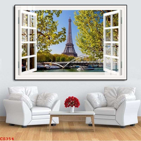 Tranh Cửa Sổ 3D Đẹp | Tranh Ngọc Việt - Đắk Lắk | Tranh Ngọc Việt - Xưởng Tranh Đẹp Buôn Ma Thuột (BMT) DakLak