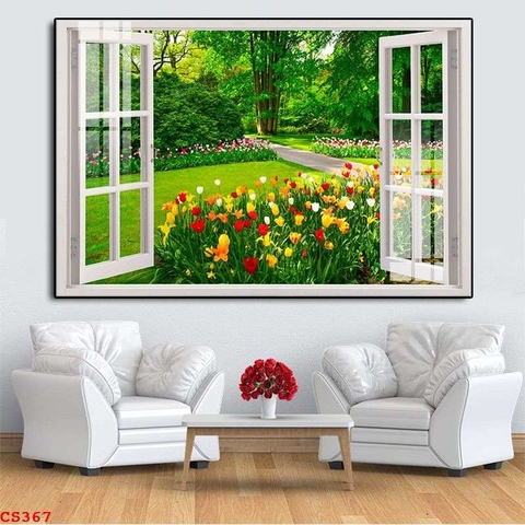 Tranh Cửa Sổ 3D Đẹp | Tranh Ngọc Việt - Đắk Lắk | Tranh Ngọc Việt - Xưởng Tranh Đẹp Buôn Ma Thuột (BMT) DakLak