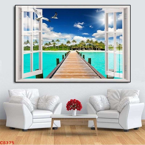 Tranh Cửa Sổ 3D Đẹp | Tranh Ngọc Việt - Đắk Lắk | Tranh Ngọc Việt - Xưởng Tranh Đẹp Buôn Ma Thuột (BMT) DakLak