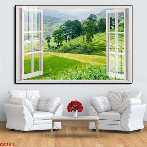 Tranh Cửa Sổ 3D Đẹp | Tranh Ngọc Việt - Đắk Lắk | Tranh Ngọc Việt - Xưởng Tranh Đẹp Buôn Ma Thuột (BMT) DakLak