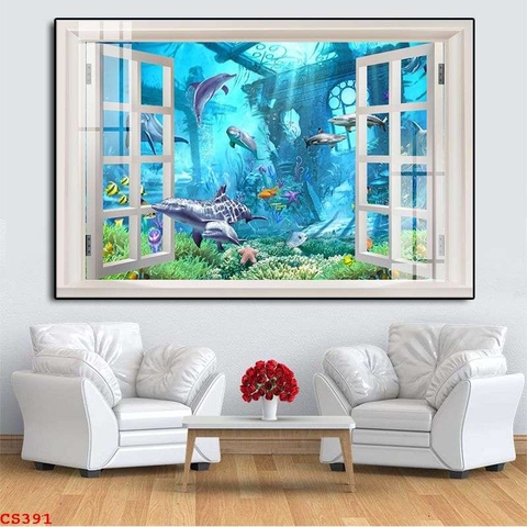 Tranh Cửa Sổ 3D Đẹp | Tranh Ngọc Việt - Đắk Lắk | Tranh Ngọc Việt - Xưởng Tranh Đẹp Buôn Ma Thuột (BMT) DakLak