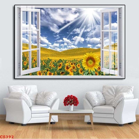 Tranh Cửa Sổ 3D Đẹp | Tranh Ngọc Việt - Đắk Lắk | Tranh Ngọc Việt - Xưởng Tranh Đẹp Buôn Ma Thuột (BMT) DakLak