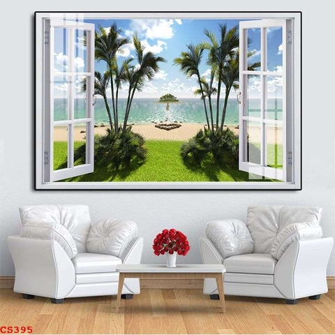 Tranh Cửa Sổ 3D Đẹp | Tranh Ngọc Việt - Đắk Lắk | Tranh Ngọc Việt - Xưởng Tranh Đẹp Buôn Ma Thuột (BMT) DakLak