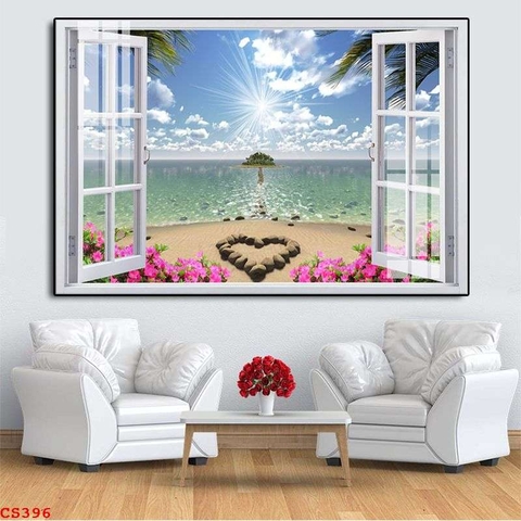 Tranh Cửa Sổ 3D Đẹp | Tranh Ngọc Việt - Đắk Lắk | Tranh Ngọc Việt - Xưởng Tranh Đẹp Buôn Ma Thuột (BMT) DakLak