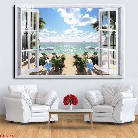 Tranh Cửa Sổ 3D Đẹp | Tranh Ngọc Việt - Đắk Lắk | Tranh Ngọc Việt - Xưởng Tranh Đẹp Buôn Ma Thuột (BMT) DakLak
