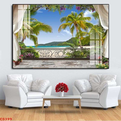 Tranh Cửa Sổ 3D Đẹp | Tranh Ngọc Việt - Đắk Lắk | Tranh Ngọc Việt - Xưởng Tranh Đẹp Buôn Ma Thuột (BMT) DakLak