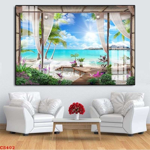 Tranh Cửa Sổ 3D Đẹp | Tranh Ngọc Việt - Đắk Lắk | Tranh Ngọc Việt - Xưởng Tranh Đẹp Buôn Ma Thuột (BMT) DakLak