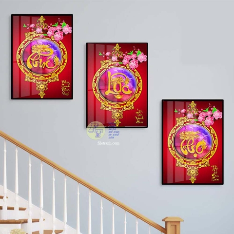 Tranh Phúc Lộc Thọ | Tranh Ngọc Việt - Đắk Lắk | Tranh Ngọc Việt - Xưởng Tranh Đẹp Buôn Ma Thuột (BMT) DakLak