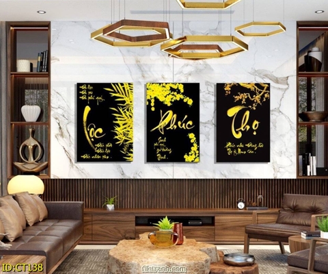 Tranh Phúc Lộc Thọ | Tranh Ngọc Việt - Đắk Lắk | Tranh Ngọc Việt - Xưởng Tranh Đẹp Buôn Ma Thuột (BMT) DakLak