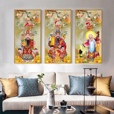 Tranh Phúc Lộc Thọ | Tranh Ngọc Việt - Đắk Lắk | Tranh Ngọc Việt - Xưởng Tranh Đẹp Buôn Ma Thuột (BMT) DakLak