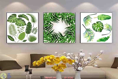 Tranh Lá Cây Nhiệt Đới | Tranh Ngọc Việt - Đắk Lắk | Tranh Ngọc Việt - Xưởng Tranh Đẹp Buôn Ma Thuột (BMT) DakLak