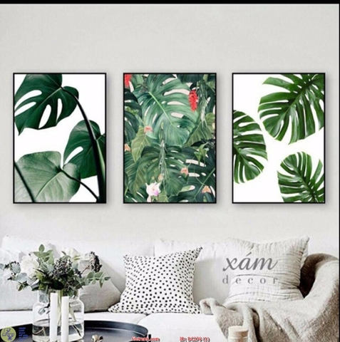 Tranh Lá Cây Nhiệt Đới | Tranh Ngọc Việt - Đắk Lắk | Tranh Ngọc Việt - Xưởng Tranh Đẹp Buôn Ma Thuột (BMT) DakLak