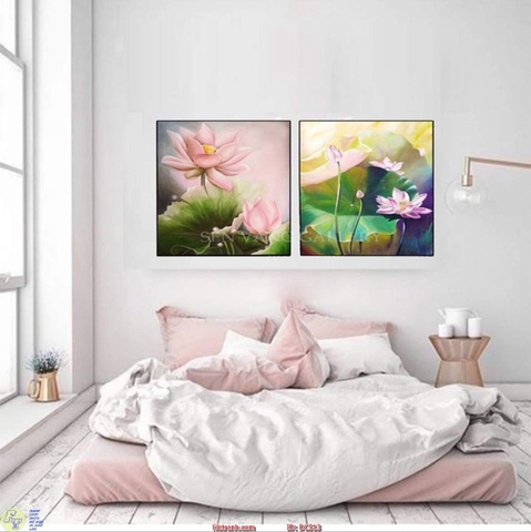 Tranh Hoa Sen Đẹp | Tranh Ngọc Việt - Đắk Lắk | Tranh Ngọc Việt - Xưởng Tranh Đẹp Buôn Ma Thuột (BMT) DakLak