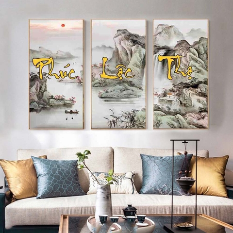 Tranh Phúc Lộc Thọ | Tranh Ngọc Việt - Đắk Lắk | Tranh Ngọc Việt - Xưởng Tranh Đẹp Buôn Ma Thuột (BMT) DakLak