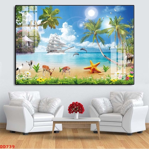 Tranh Phong Cảnh Biển | Tranh Ngọc Việt - Đắk Lắk | Tranh Ngọc Việt - Xưởng Tranh Đẹp Buôn Ma Thuột (BMT) DakLak