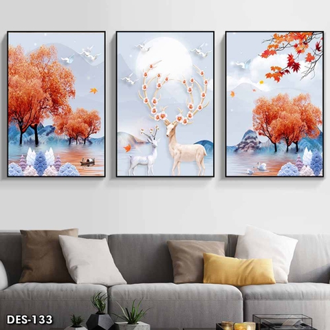 Tranh Hươu Tài Lộc | Tranh Ngọc Việt - Đắk Lắk | Tranh Ngọc Việt - Xưởng Tranh Đẹp Buôn Ma Thuột (BMT) DakLak