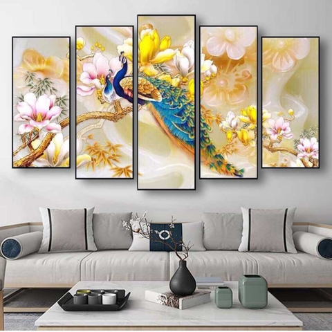 Bộ 5 Tranh Ghép Đẹp, Sang | Tranh Ngọc Việt - Đắk Lắk | Tranh Ngọc Việt - Xưởng Tranh Đẹp Buôn Ma Thuột (BMT) DakLak