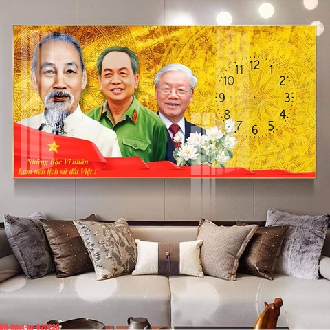 Tranh Bác Hồ - Bác Giáp - Bác Trọng | Tranh Ngọc Việt - Đắk Lắk | Tranh Ngọc Việt - Xưởng Tranh Đẹp Buôn Ma Thuột (BMT) DakLak