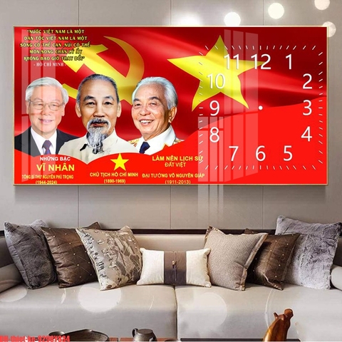 Tranh Bác Hồ - Bác Giáp - Bác Trọng | Tranh Ngọc Việt - Đắk Lắk | Tranh Ngọc Việt - Xưởng Tranh Đẹp Buôn Ma Thuột (BMT) DakLak