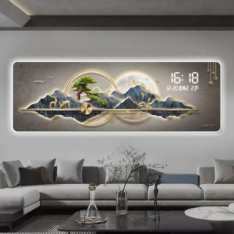 Tranh Tráng Gương Đồng Hồ LED Điện Tử - BMT DakLak | Tranh Ngọc Việt - Xưởng Tranh Đẹp Buôn Ma Thuột (BMT) DakLak