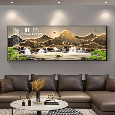 Tranh Tráng Gương Đồng Hồ LED Điện Tử - BMT DakLak | Tranh Ngọc Việt - Xưởng Tranh Đẹp Buôn Ma Thuột (BMT) DakLak