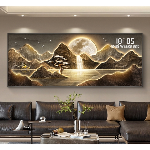 Tranh Tráng Gương Đồng Hồ LED Điện Tử - BMT DakLak | Tranh Ngọc Việt - Xưởng Tranh Đẹp Buôn Ma Thuột (BMT) DakLak