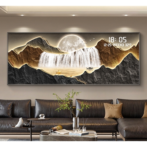 Tranh Tráng Gương Đồng Hồ LED Điện Tử - BMT DakLak | Tranh Ngọc Việt - Xưởng Tranh Đẹp Buôn Ma Thuột (BMT) DakLak