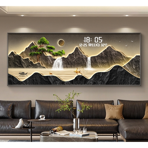 Tranh Tráng Gương Đồng Hồ LED Điện Tử - BMT DakLak | Tranh Ngọc Việt - Xưởng Tranh Đẹp Buôn Ma Thuột (BMT) DakLak