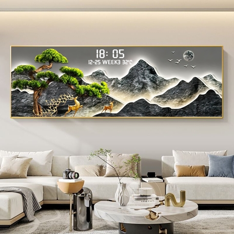 Tranh Tráng Gương Đồng Hồ LED Điện Tử - BMT DakLak | Tranh Ngọc Việt - Xưởng Tranh Đẹp Buôn Ma Thuột (BMT) DakLak