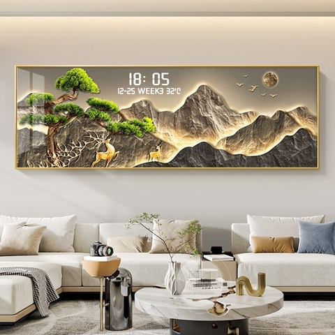 Tranh Tráng Gương Đồng Hồ LED Điện Tử - BMT DakLak | Tranh Ngọc Việt - Xưởng Tranh Đẹp Buôn Ma Thuột (BMT) DakLak