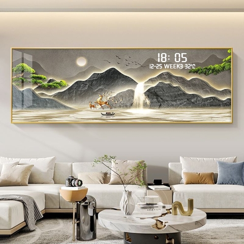 Tranh Tráng Gương Đồng Hồ LED Điện Tử - BMT DakLak | Tranh Ngọc Việt - Xưởng Tranh Đẹp Buôn Ma Thuột (BMT) DakLak