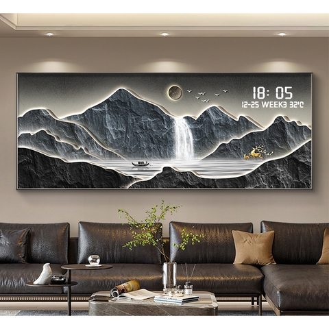 Tranh Tráng Gương Đồng Hồ LED Điện Tử - BMT DakLak | Tranh Ngọc Việt - Xưởng Tranh Đẹp Buôn Ma Thuột (BMT) DakLak