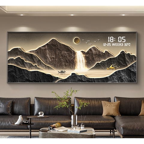 Tranh Tráng Gương Đồng Hồ LED Điện Tử - BMT DakLak | Tranh Ngọc Việt - Xưởng Tranh Đẹp Buôn Ma Thuột (BMT) DakLak