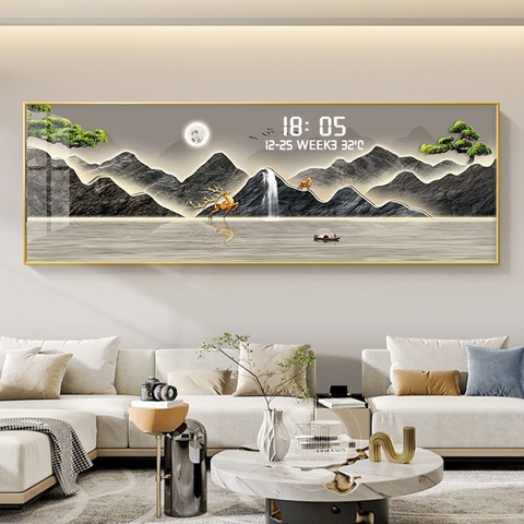 Tranh Tráng Gương Đồng Hồ LED Điện Tử - BMT DakLak | Tranh Ngọc Việt - Xưởng Tranh Đẹp Buôn Ma Thuột (BMT) DakLak