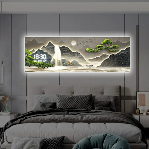 Tranh Tráng Gương Đồng Hồ LED Điện Tử - BMT DakLak | Tranh Ngọc Việt - Xưởng Tranh Đẹp Buôn Ma Thuột (BMT) DakLak