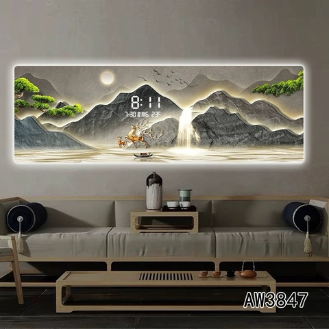 Tranh Tráng Gương Đồng Hồ LED Điện Tử - BMT DakLak | Tranh Ngọc Việt - Xưởng Tranh Đẹp Buôn Ma Thuột (BMT) DakLak