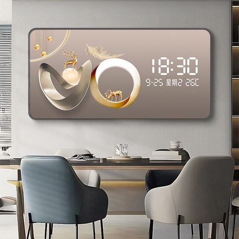 Tranh Tráng Gương Đồng Hồ LED Điện Tử - BMT DakLak | Tranh Ngọc Việt - Xưởng Tranh Đẹp Buôn Ma Thuột (BMT) DakLak