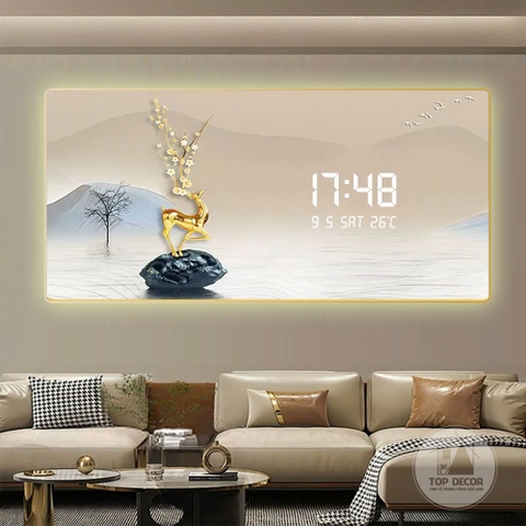 Tranh Tráng Gương Đồng Hồ LED Điện Tử - BMT DakLak | Tranh Ngọc Việt - Xưởng Tranh Đẹp Buôn Ma Thuột (BMT) DakLak