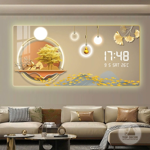 Tranh Tráng Gương Đồng Hồ LED Điện Tử - BMT DakLak | Tranh Ngọc Việt - Xưởng Tranh Đẹp Buôn Ma Thuột (BMT) DakLak