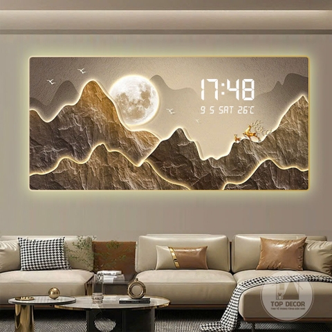 Tranh Tráng Gương Đồng Hồ LED Điện Tử - BMT DakLak | Tranh Ngọc Việt - Xưởng Tranh Đẹp Buôn Ma Thuột (BMT) DakLak