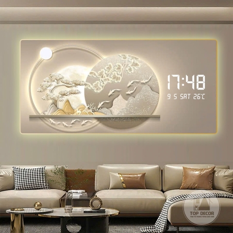 Tranh Tráng Gương Đồng Hồ LED Điện Tử - BMT DakLak | Tranh Ngọc Việt - Xưởng Tranh Đẹp Buôn Ma Thuột (BMT) DakLak