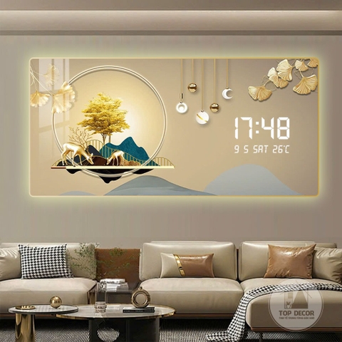 Tranh Tráng Gương Đồng Hồ LED Điện Tử - BMT DakLak | Tranh Ngọc Việt - Xưởng Tranh Đẹp Buôn Ma Thuột (BMT) DakLak