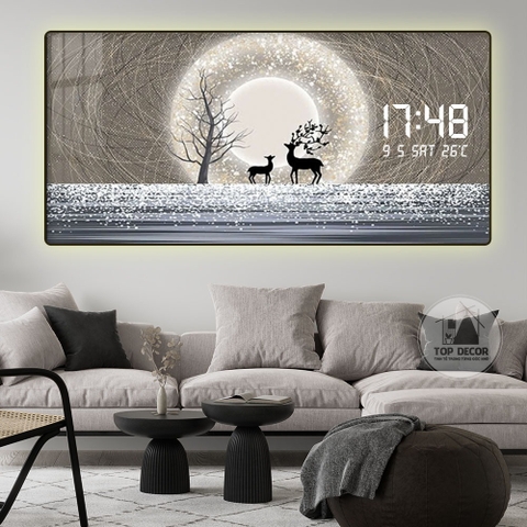 Tranh Tráng Gương Đồng Hồ LED Điện Tử - BMT DakLak | Tranh Ngọc Việt - Xưởng Tranh Đẹp Buôn Ma Thuột (BMT) DakLak